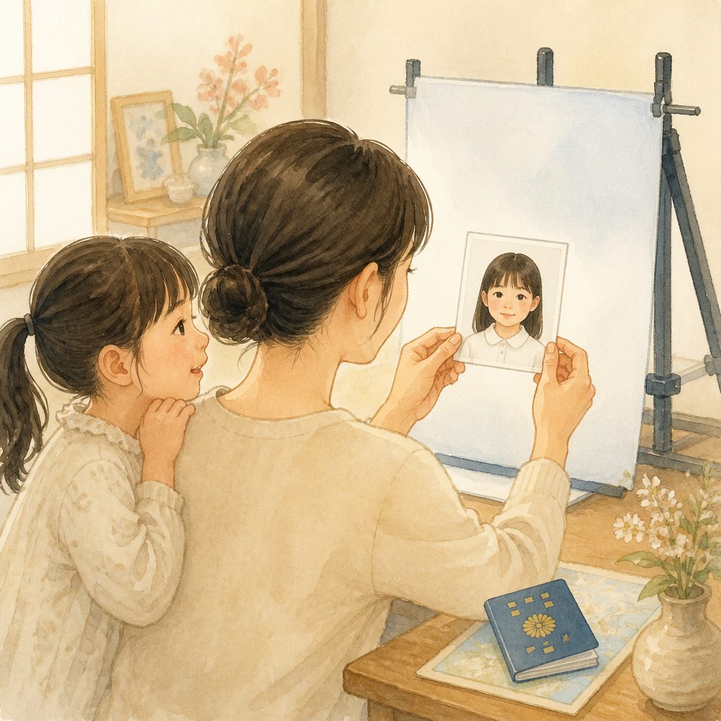 パスポート証明写真、2026年7月から何が変わった？のイメージイラスト